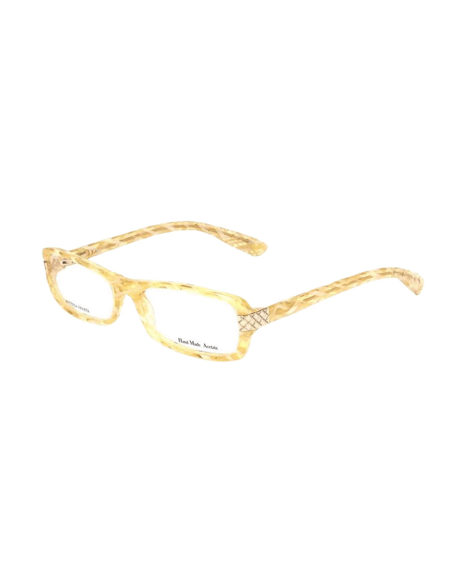 Bottega Veneta Yellow Acetate Frame Eyeglasses