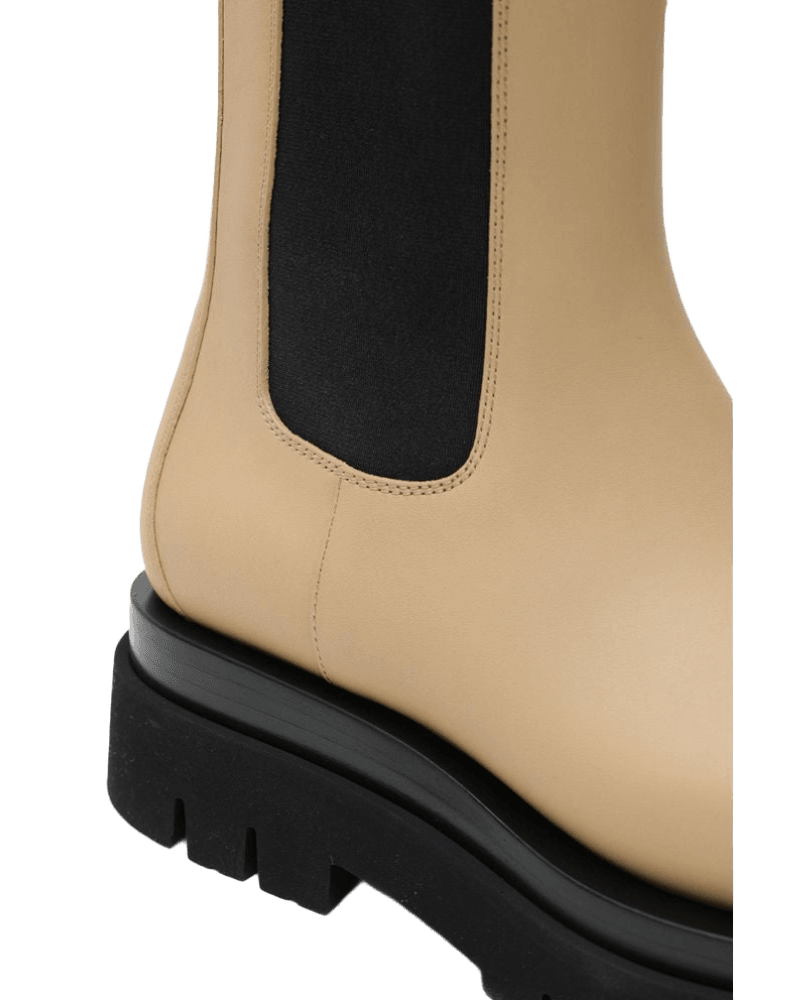 Bottega Veneta Beige Leather Boot Glam Steals