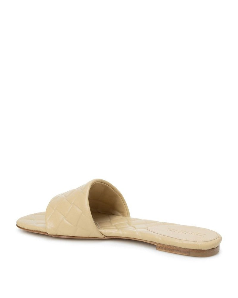 Bottega Veneta Beige Leather Lamb Flat Sandals Flats