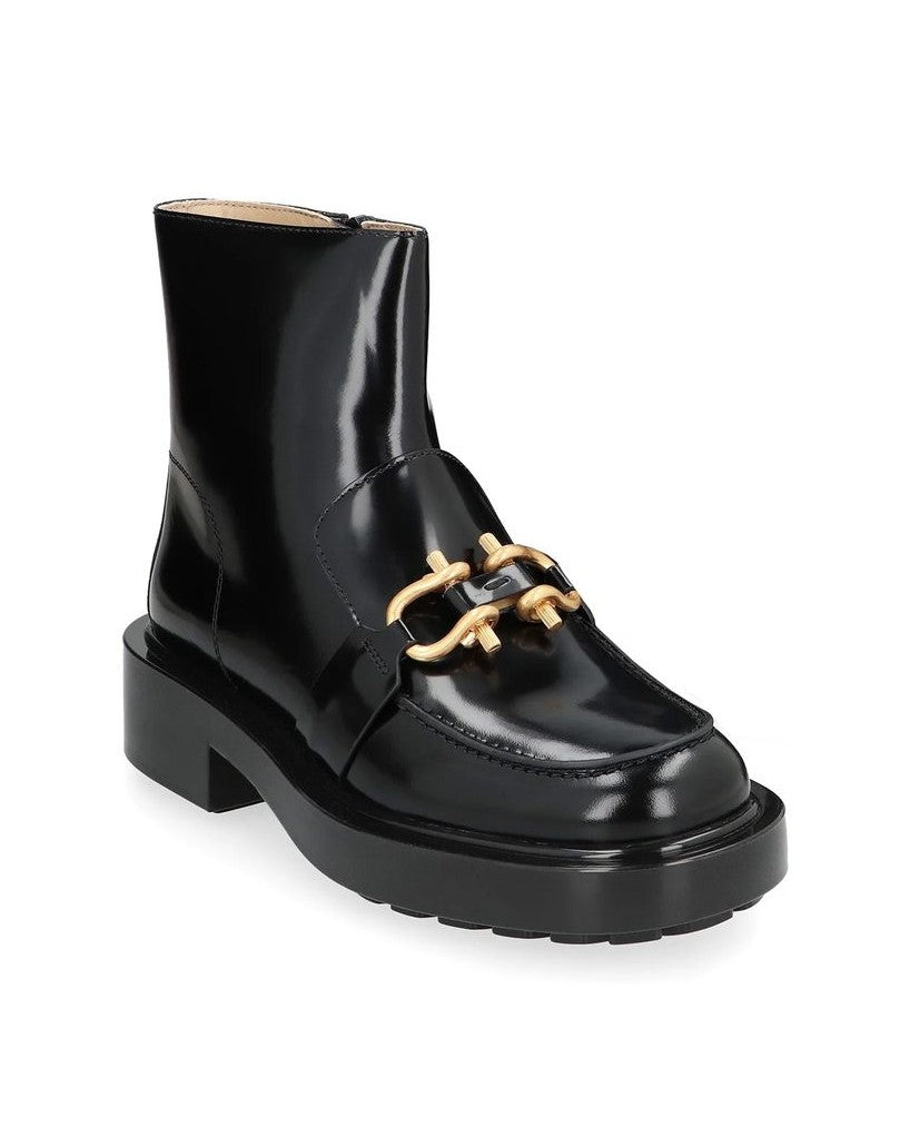 Bottega Veneta Black Calfskin Ankle Boots