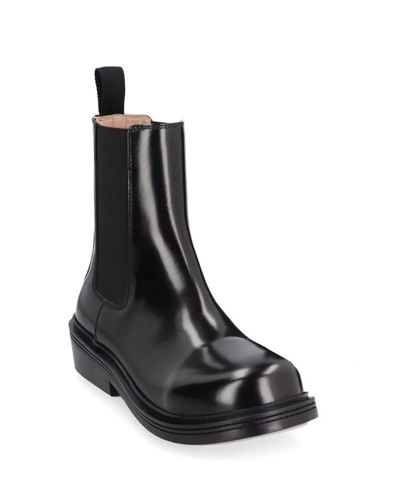 Bottega Veneta Black Calfskin Chelsea Boots Boots