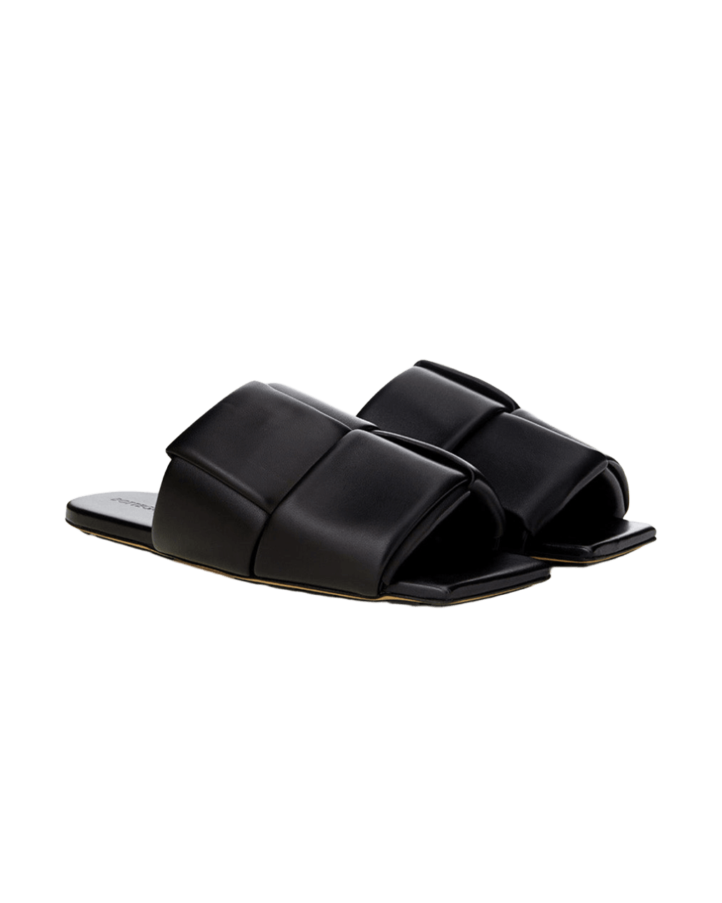 Bottega Veneta Black Leather Elegant Sandals Glam Steals
