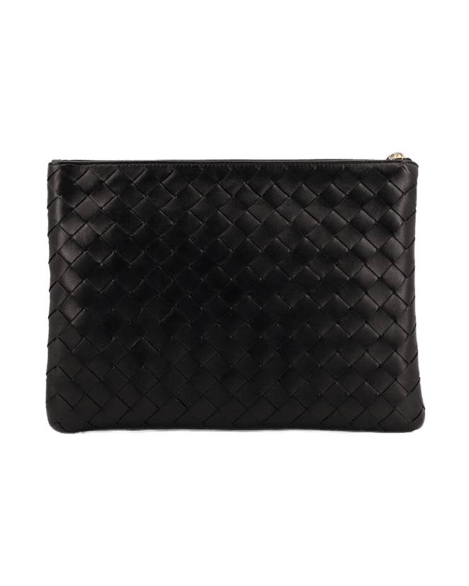 Bottega Veneta Black Leather Handbag Glam Steals