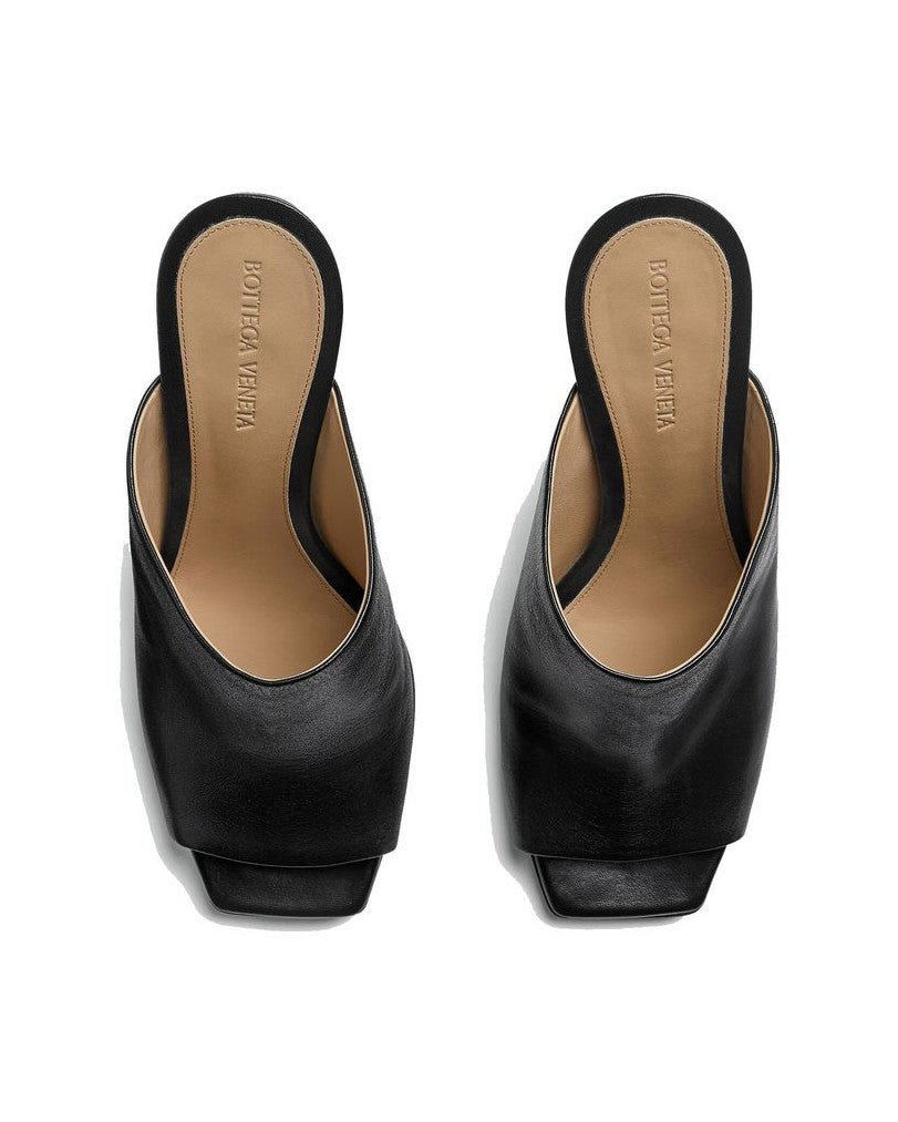 Bottega Veneta Black Leather Lamb Mules Glam Steals