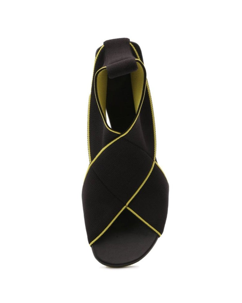 Bottega Veneta Black Platform Sandals Heels