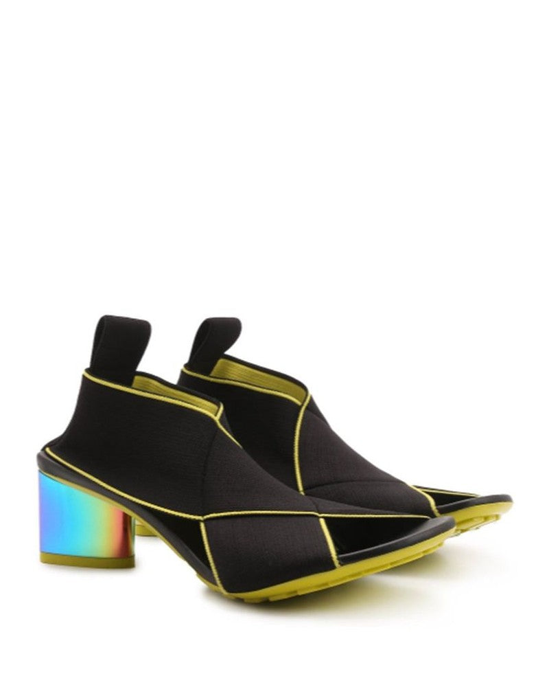 Bottega Veneta Black Platform Sandals Heels