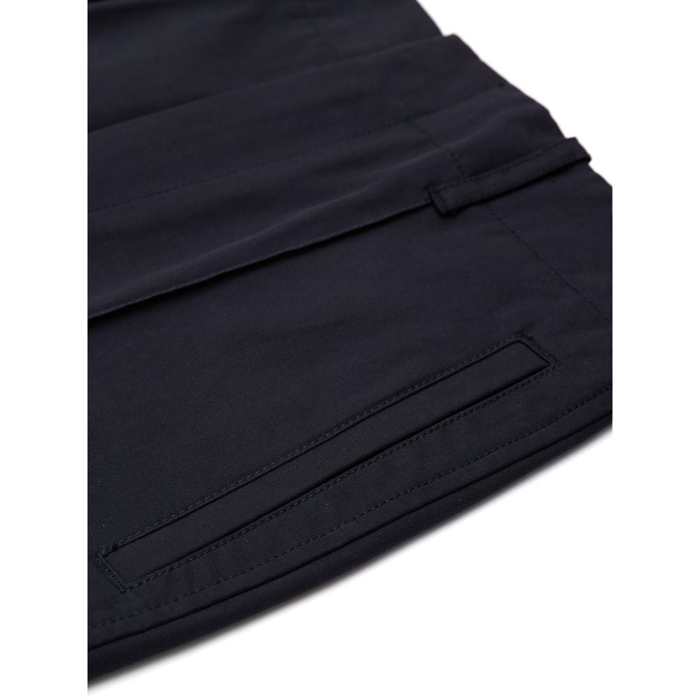 Bottega Veneta Blue Cotton Navy Pant Glam Steals