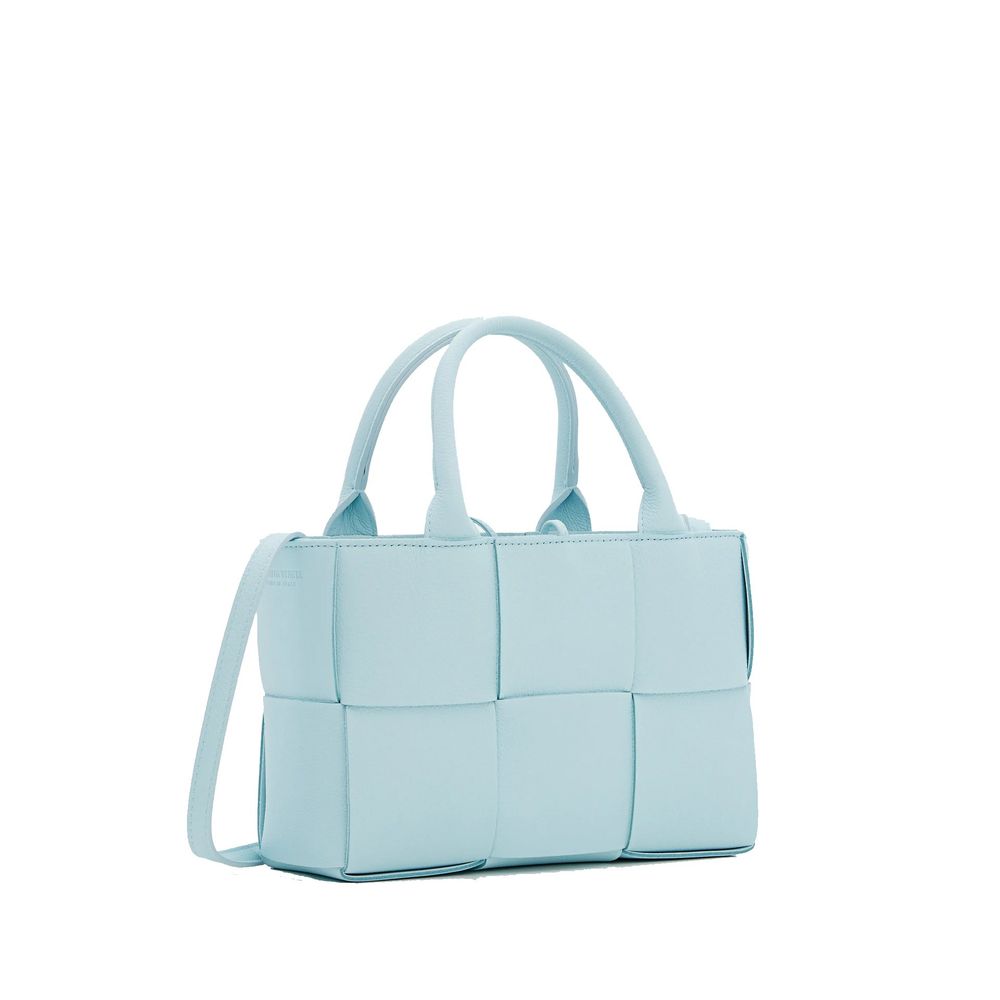 Bottega Veneta Blue Leather Lamb Tote Bag Glam Steals