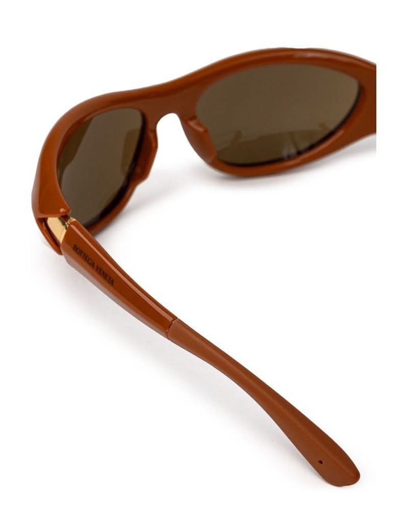 Bottega Veneta Brown Acetate Sunglass Sunglasses