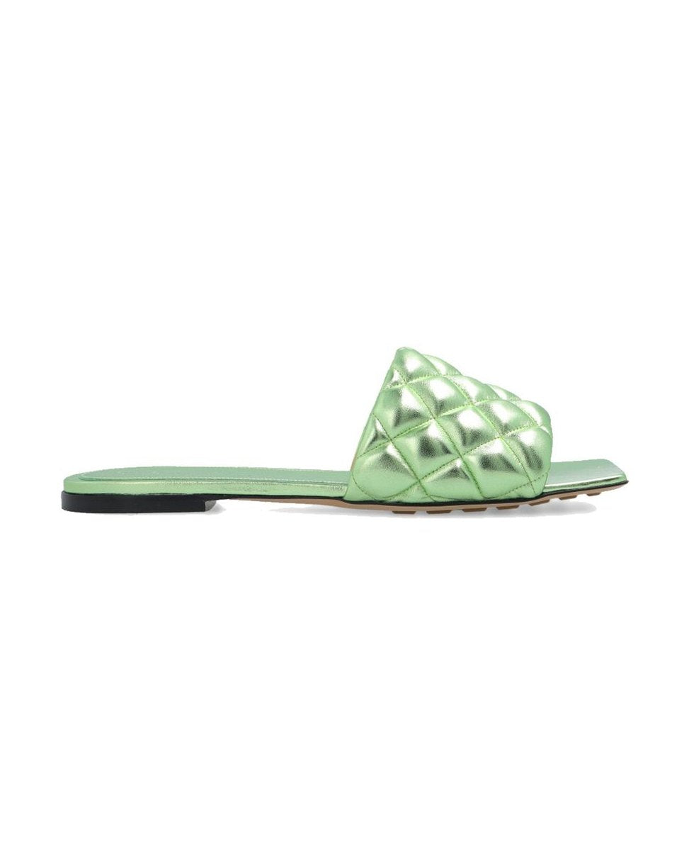 Bottega Veneta Calfskin Flat Sandals Glam Steals