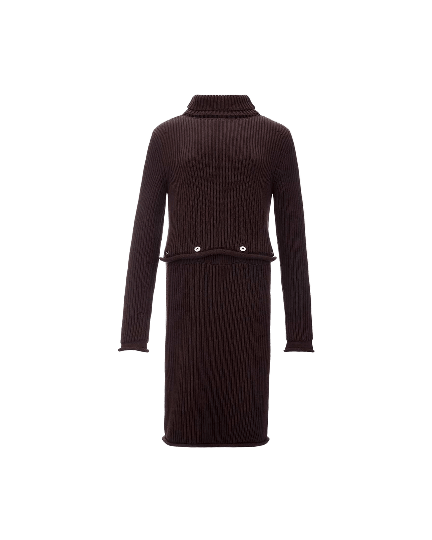 Bottega Veneta Brown Elegant Viscose Dress Glam Steals