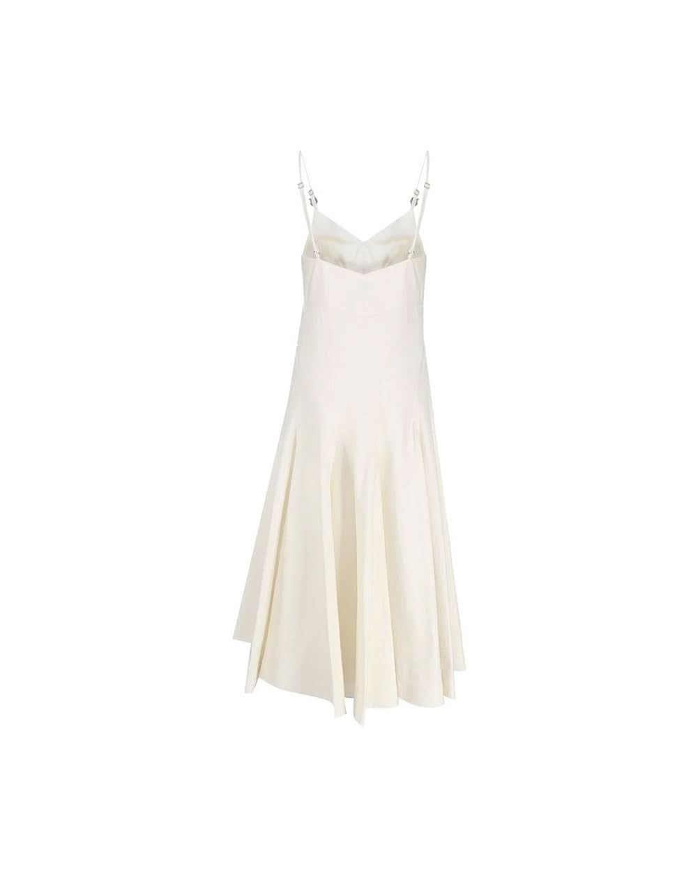 Bottega Veneta White Cotton Dress