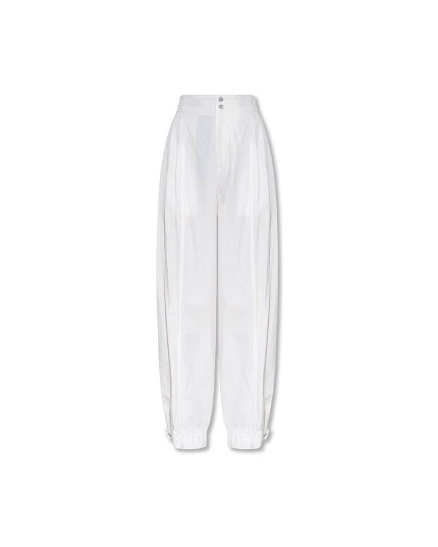 Bottega Veneta White Cotton Pant