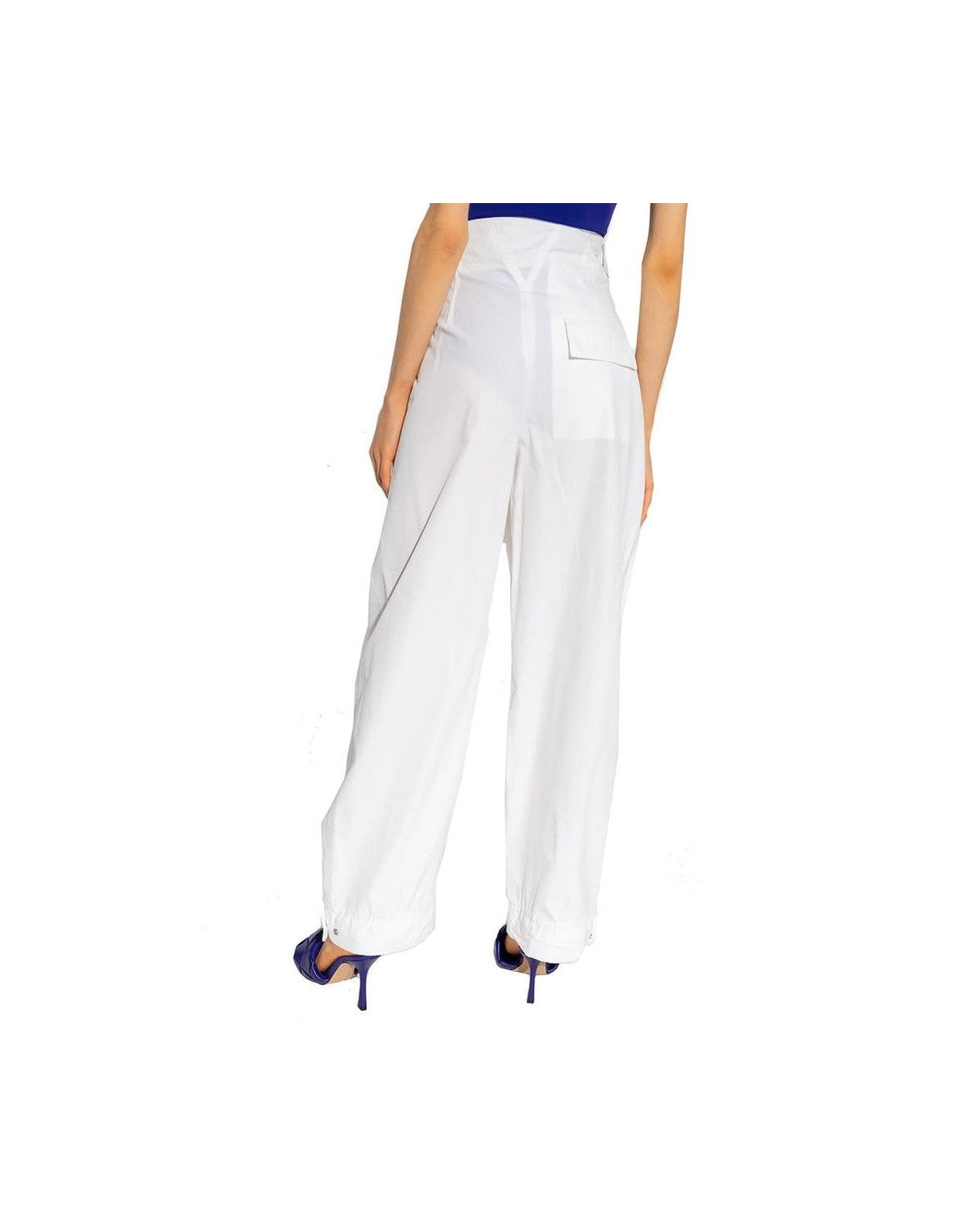 Bottega Veneta White Cotton Pant