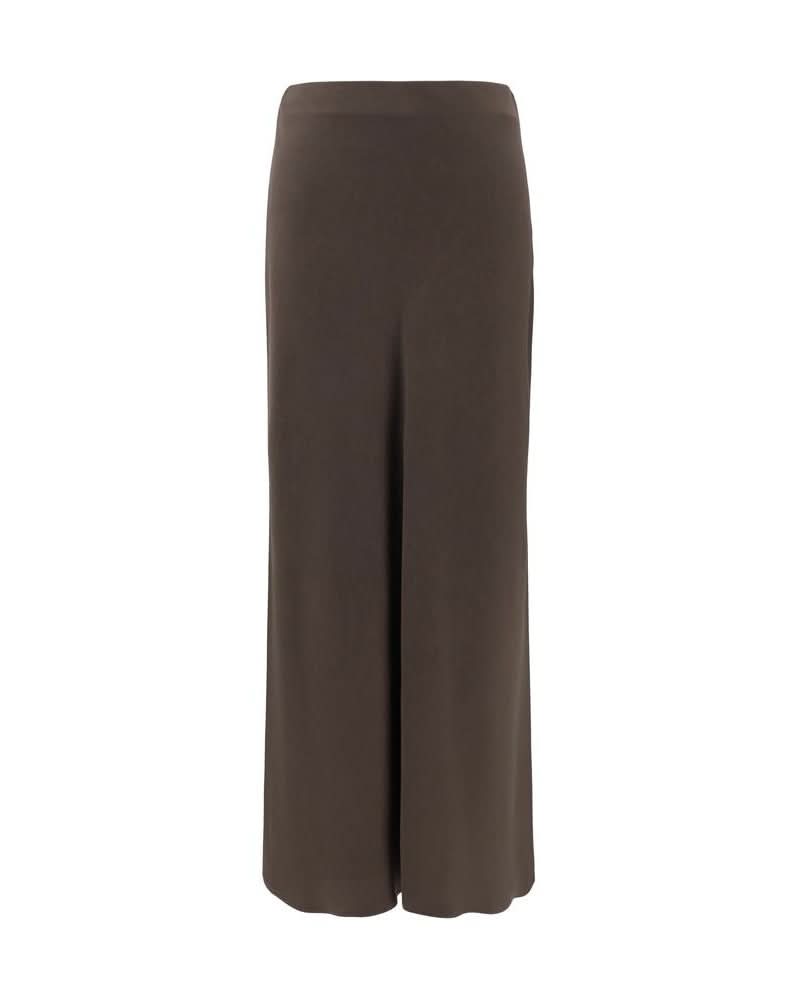 Brunello Cucinelli Brown Acetate Midi Skirt Glam Steals
