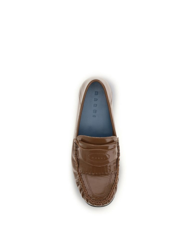Brown Lamb Ovis Aries Aries Slip-On Loafers Glam Steals