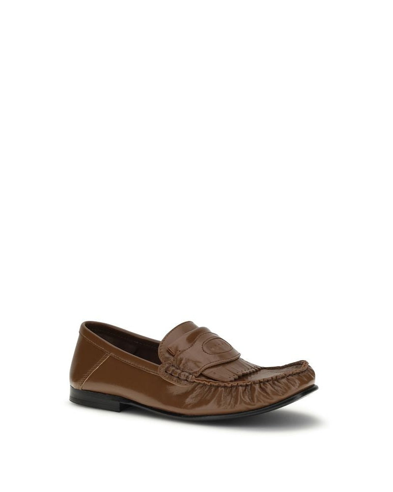 Brown Lamb Ovis Aries Aries Slip-On Loafers Glam Steals