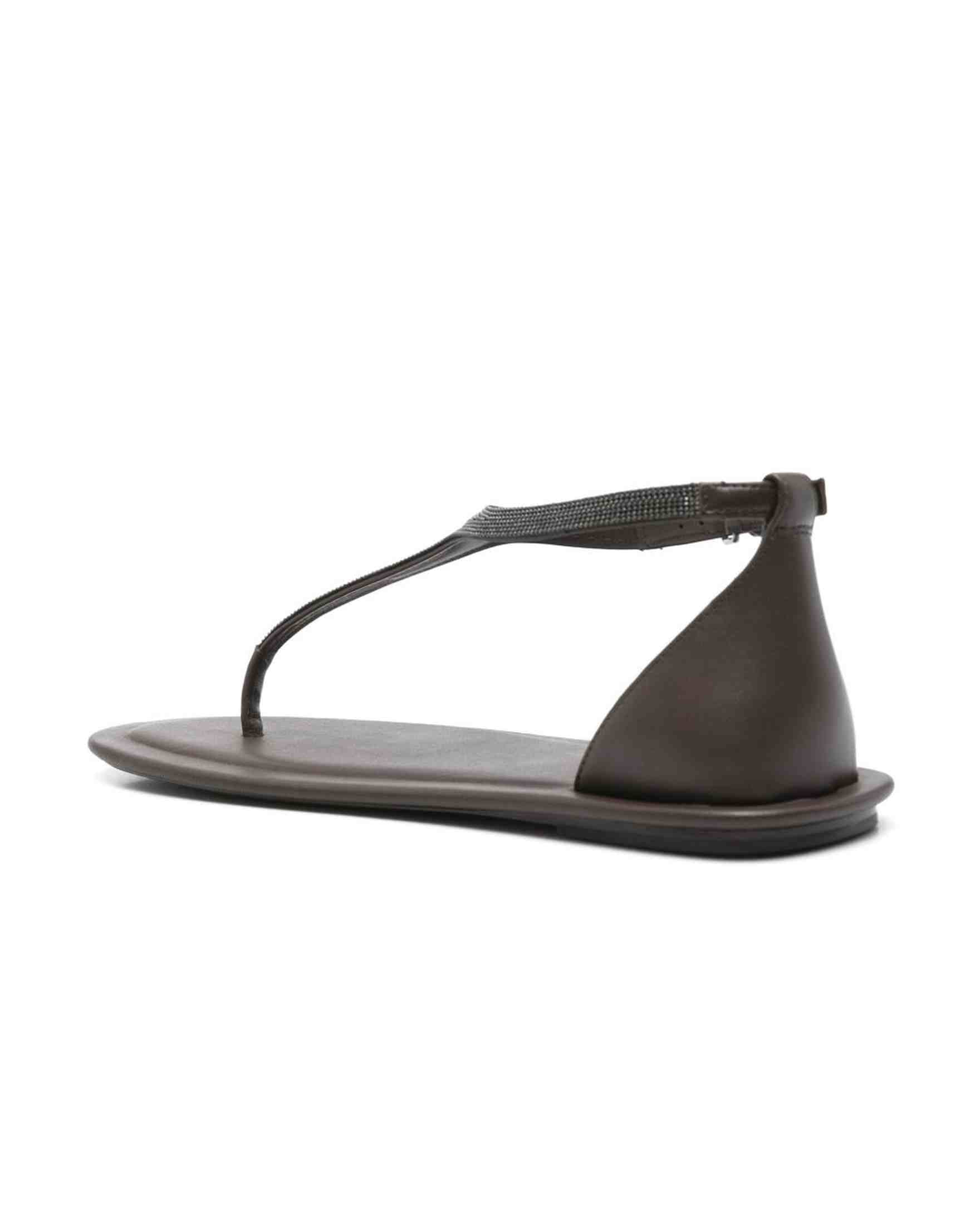 Brunello Cucinelli Bead Detail Sandals Glam Steals