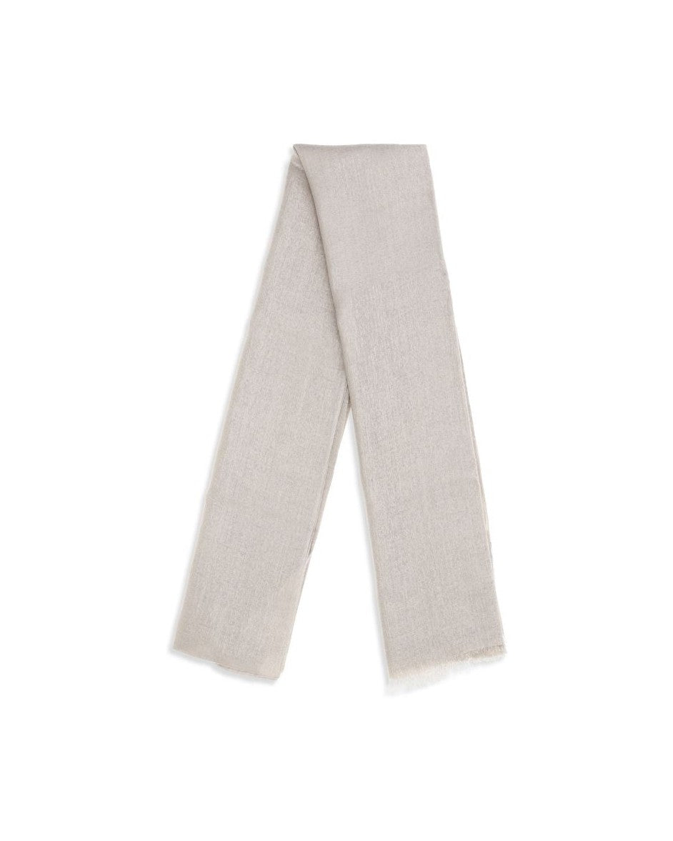 Brunello Cucinelli Beige Cashmere Scarf Scarves & Shawls