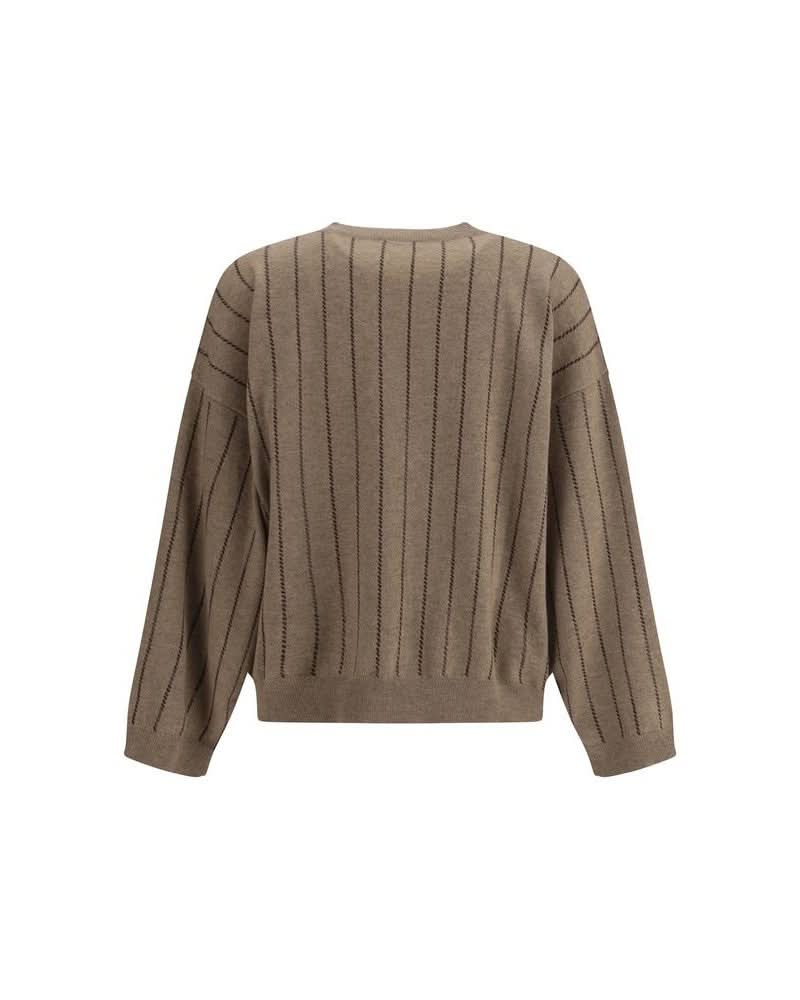 Brunello Cucinelli Beige Cashmere Sweater