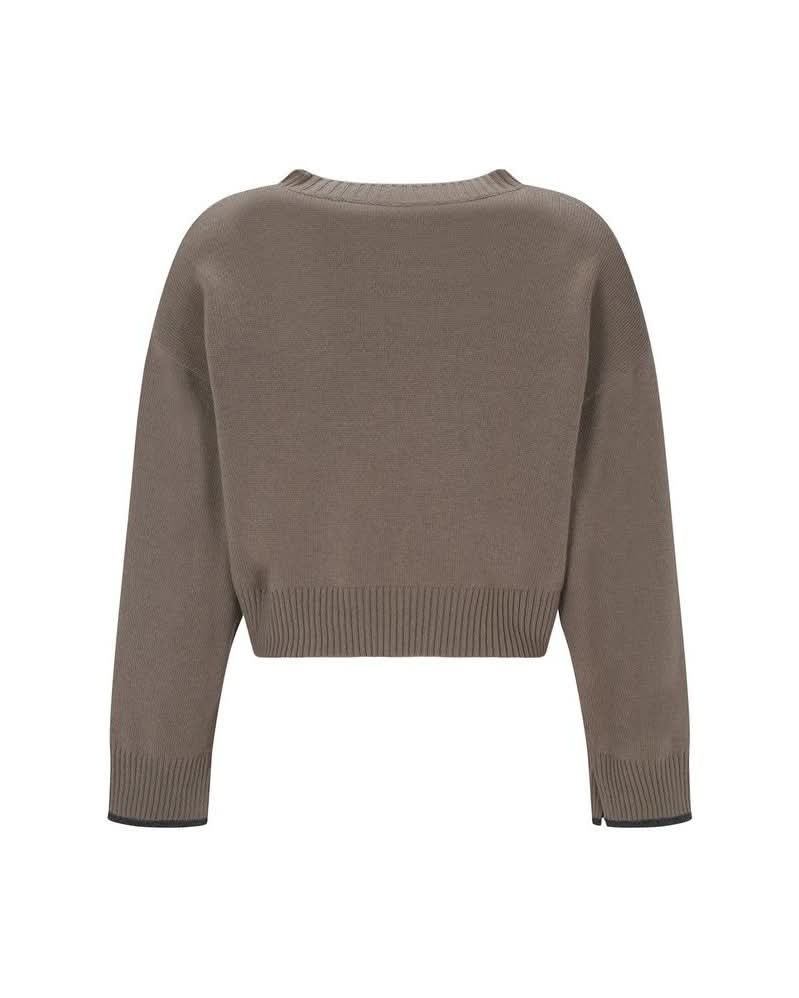 Brunello Cucinelli Beige Cashmere Sweater Sweaters