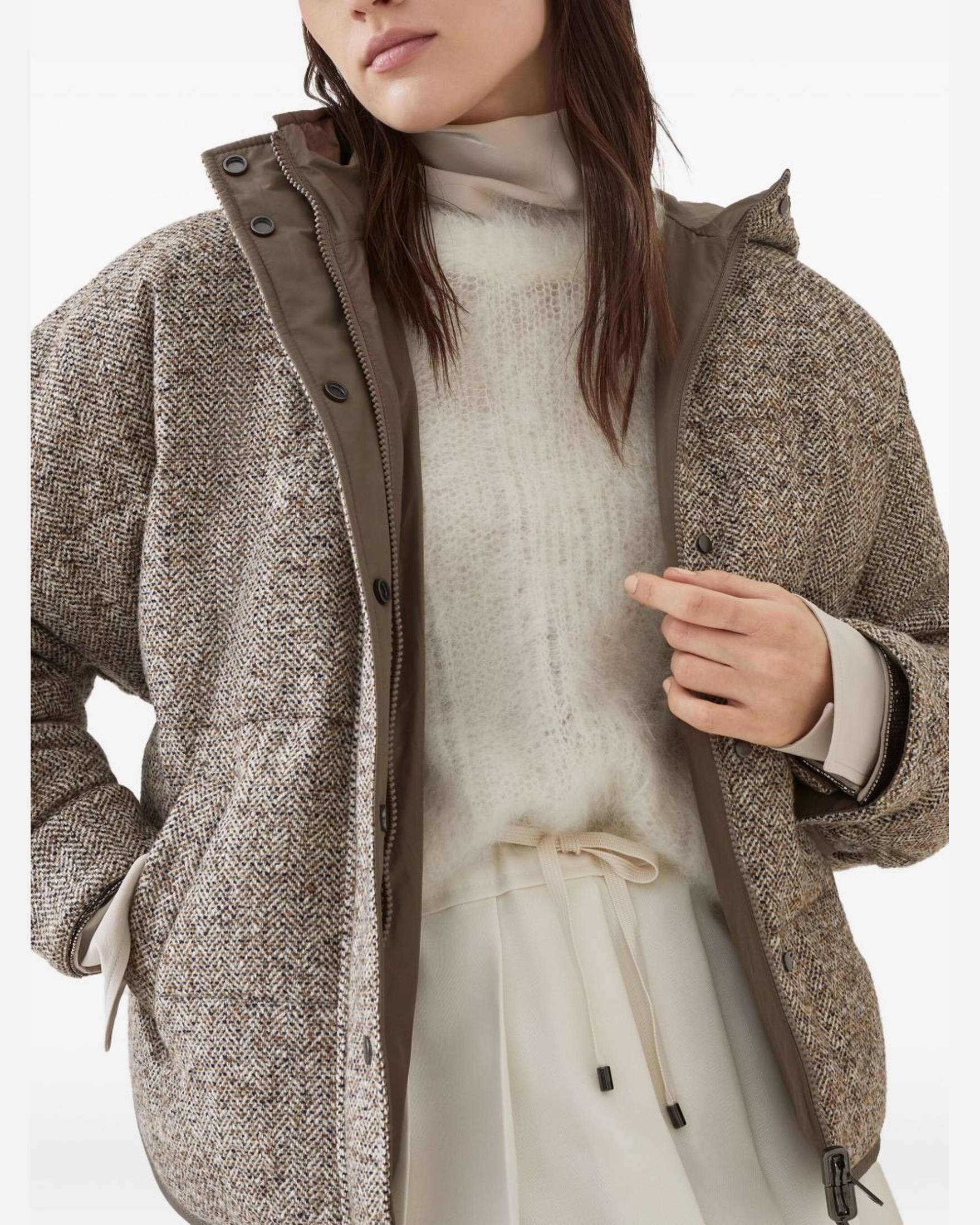 Brunello Cucinelli Beige Coat Glam Steals