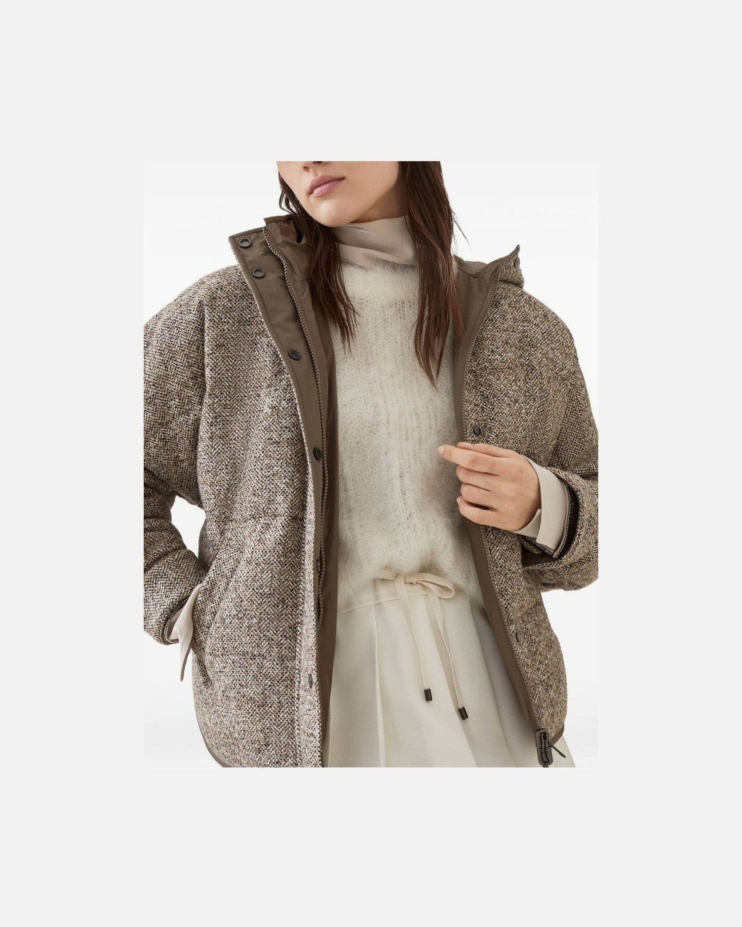 Brunello Cucinelli Beige Coat Glam Steals