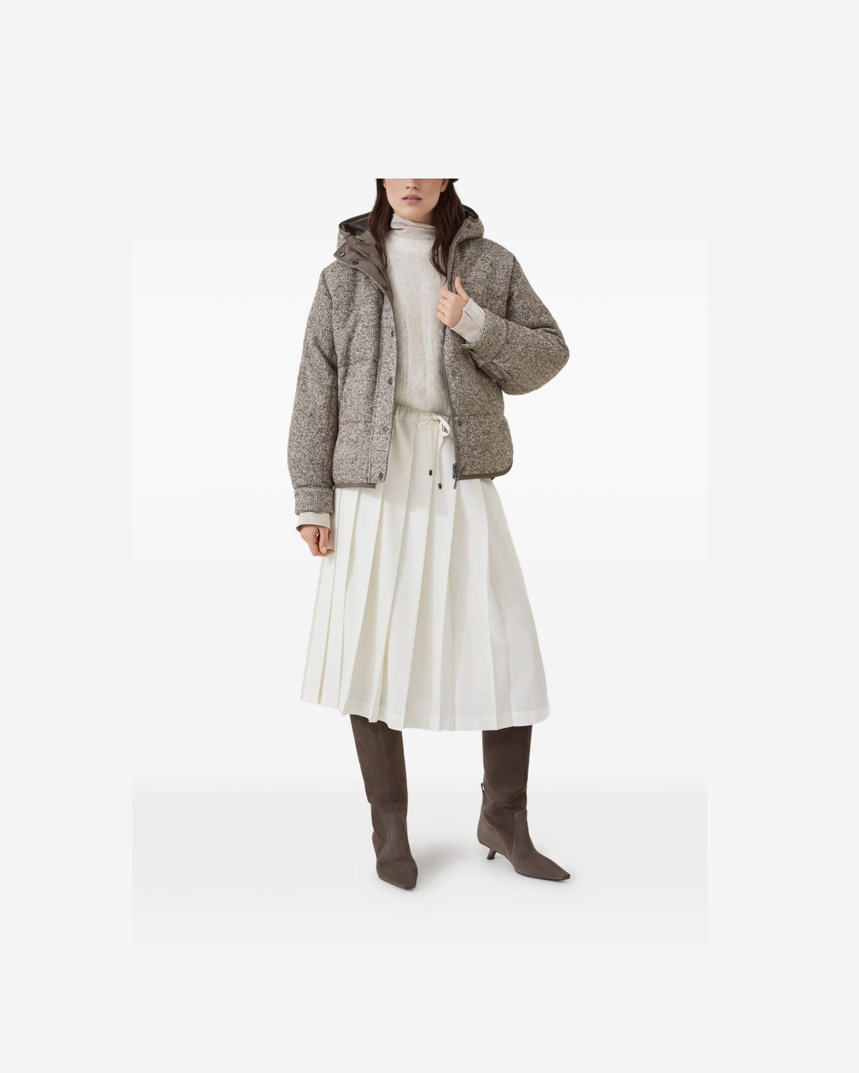 Brunello Cucinelli Beige Coat Glam Steals