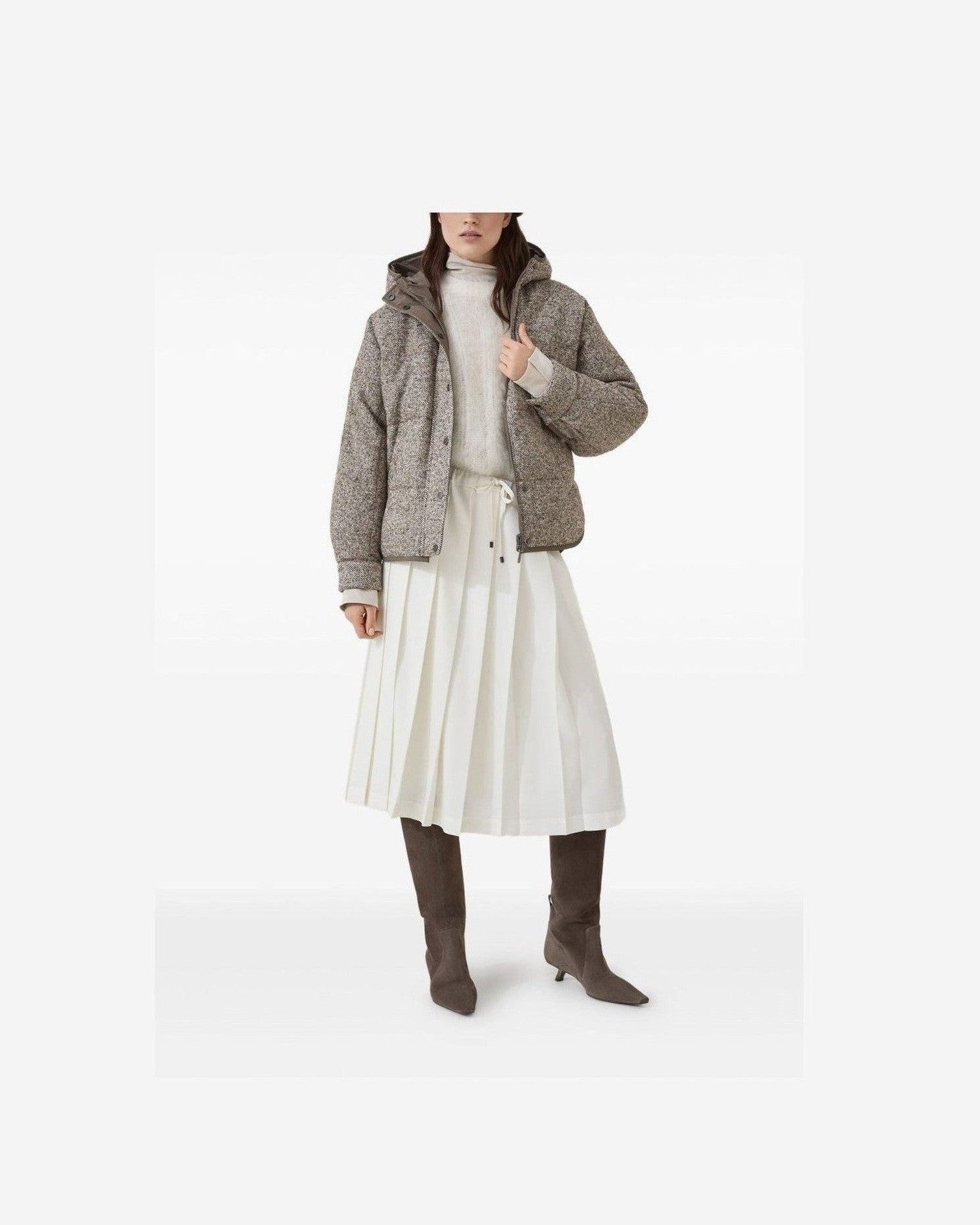 Brunello Cucinelli Beige Coat Glam Steals