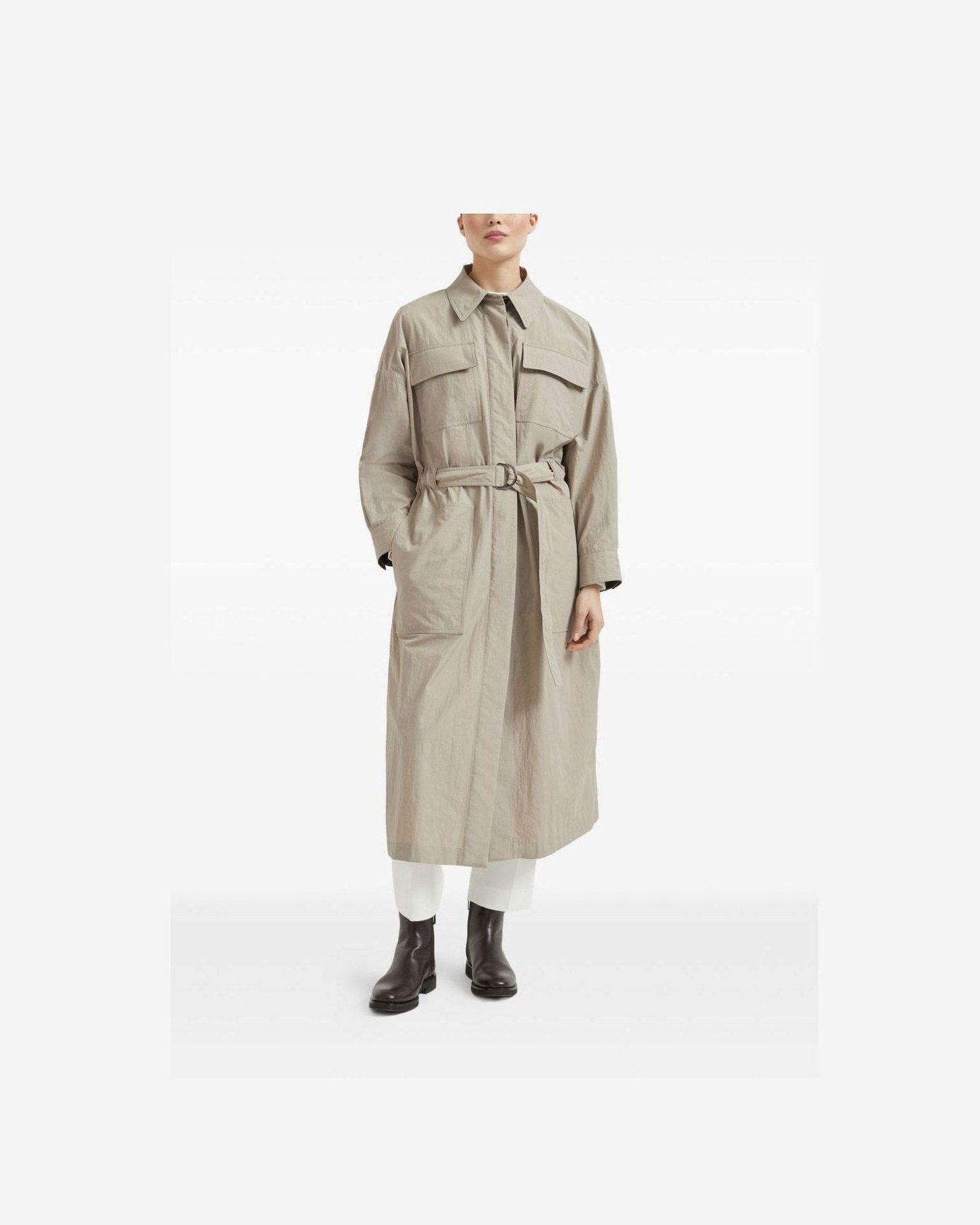 Brunello Cucinelli Beige Coat Glam Steals