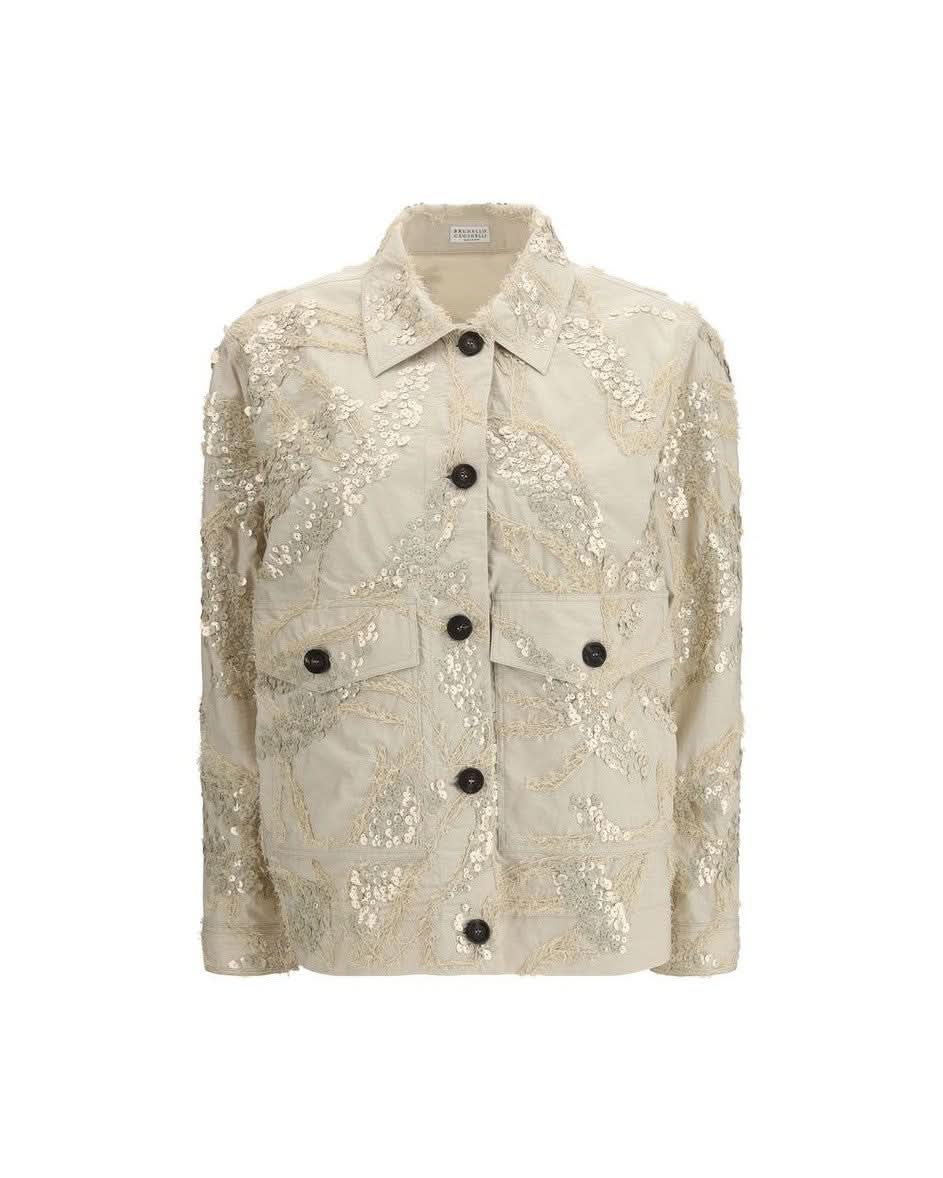 Brunello Cucinelli Beige Cotton Coat