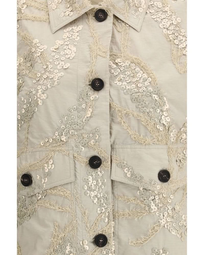 Brunello Cucinelli Beige Cotton Coat