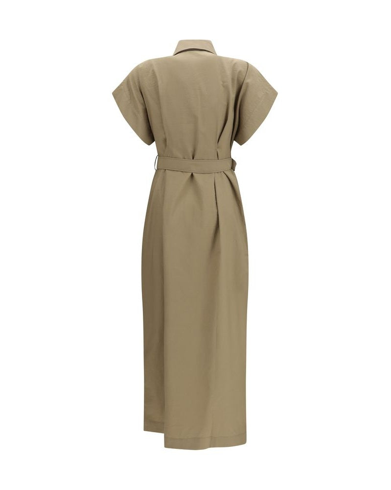 Brunello Cucinelli Beige Cotton Dress Glam Steals