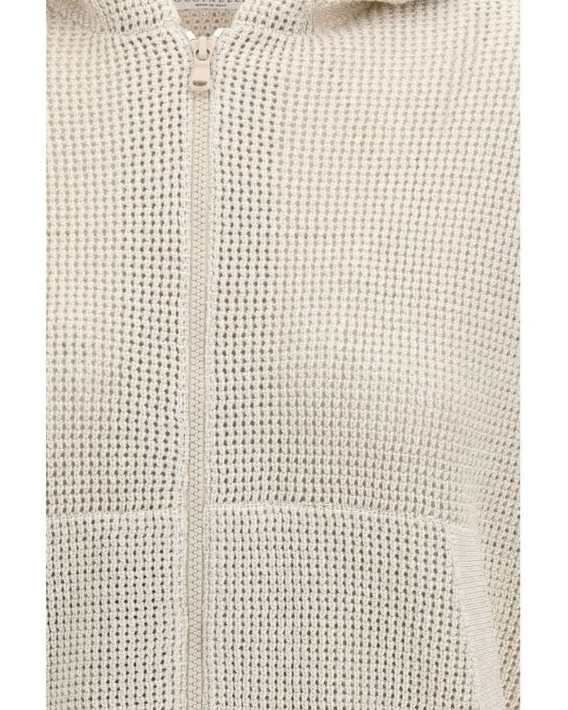 Brunello Cucinelli Beige Cotton Hoodie