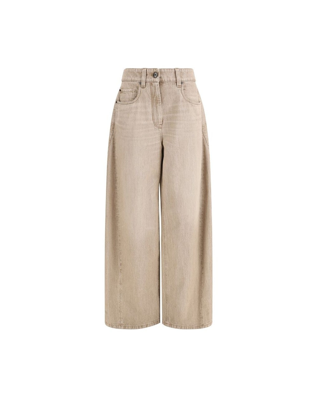 Brunello Cucinelli Beige Cotton Jeans Denim