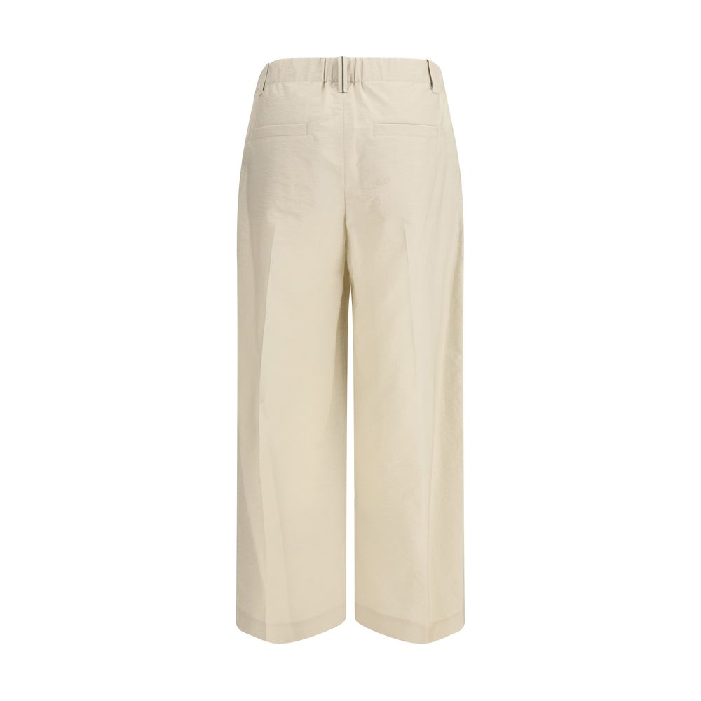 Brunello Cucinelli Beige Cotton Pant Glam Steals