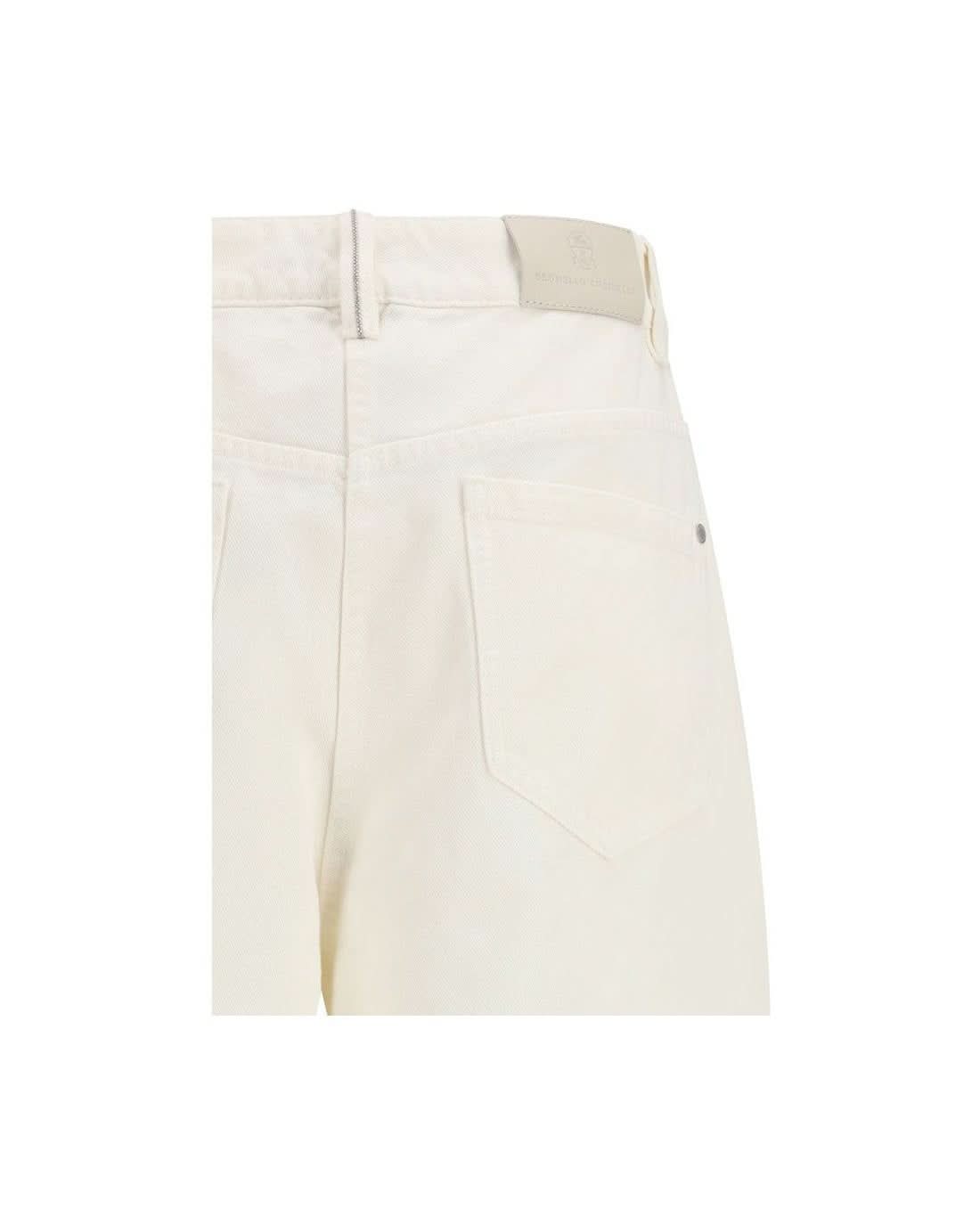 Brunello Cucinelli Beige Cotton Pant