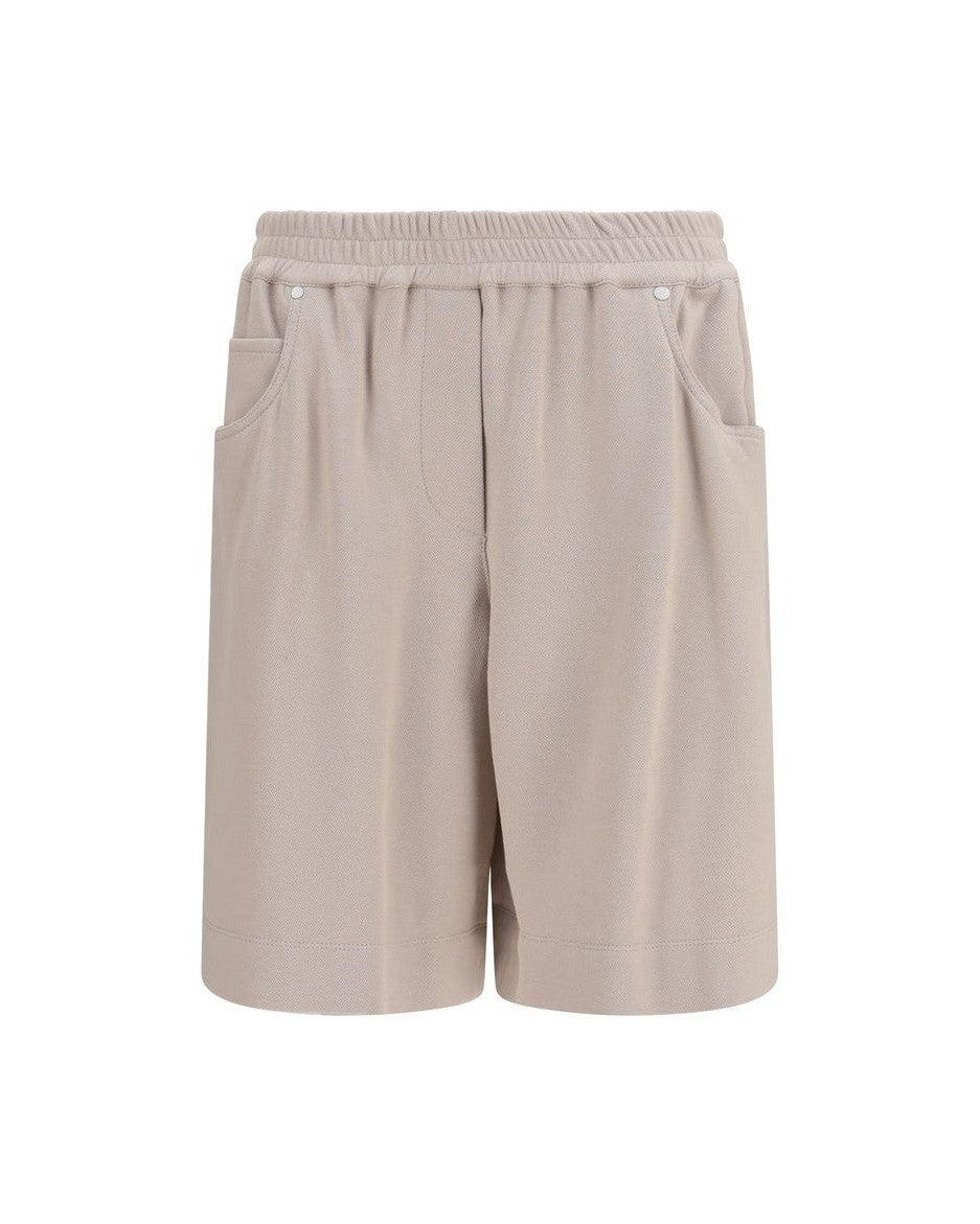 Brunello Cucinelli Beige Cotton Shorts Glam Steals
