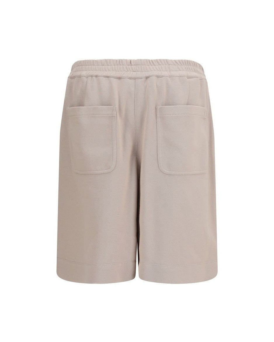 Brunello Cucinelli Beige Cotton Shorts Glam Steals