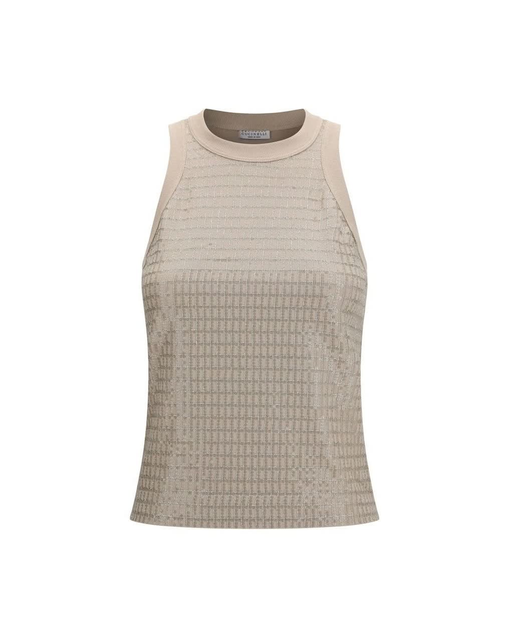 Brunello Cucinelli Beige Cotton T-shirt Glam Steals