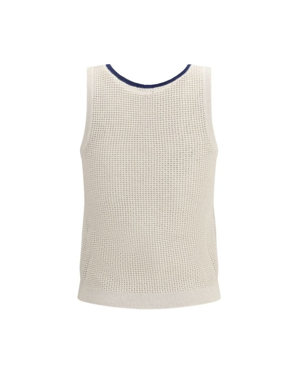 Brunello Cucinelli Beige Cotton Top
