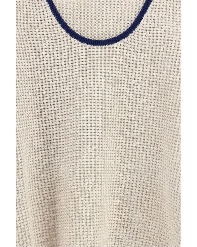 Brunello Cucinelli Beige Cotton Top