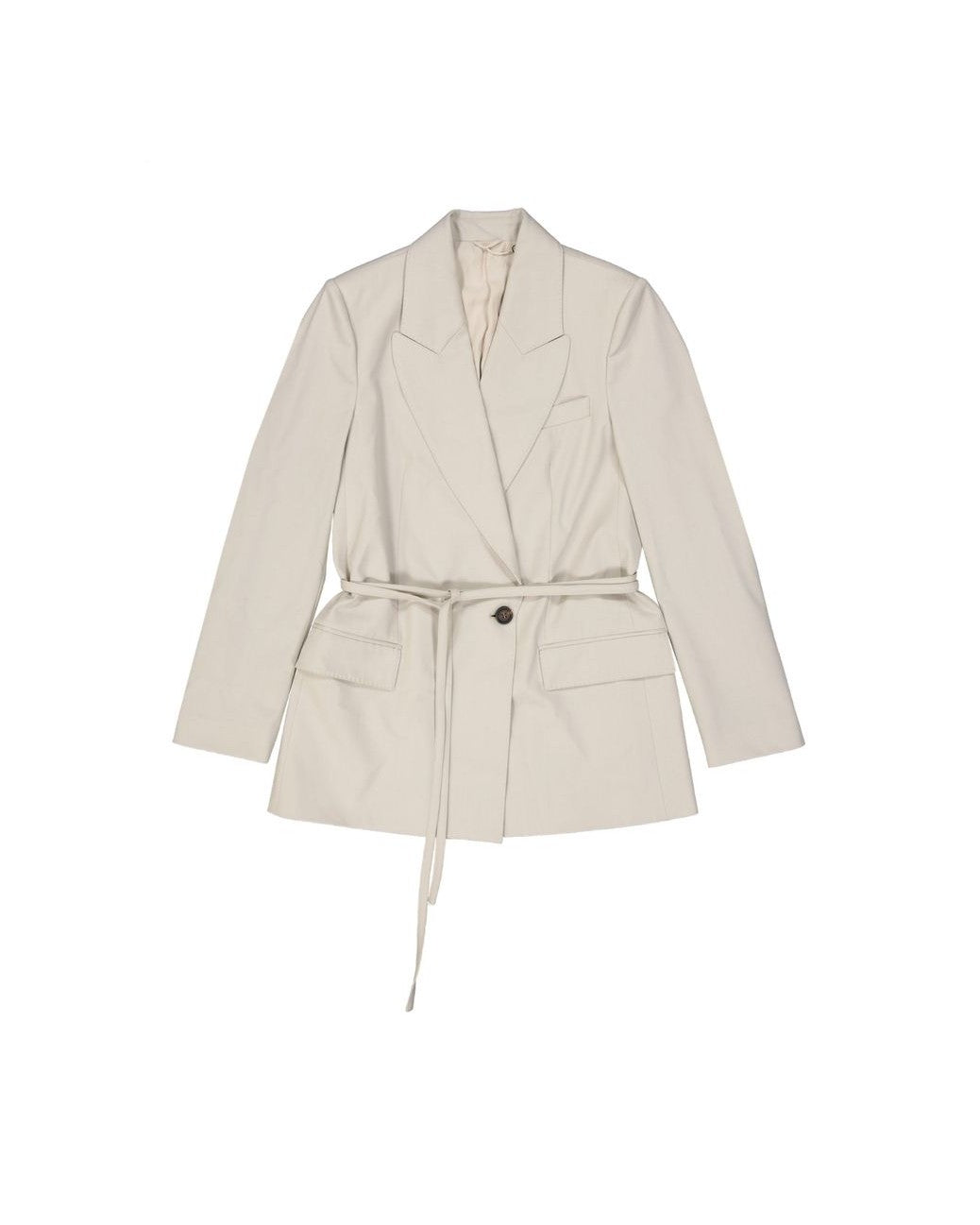 Brunello Cucinelli Beige Elastane Coat Glam Steals