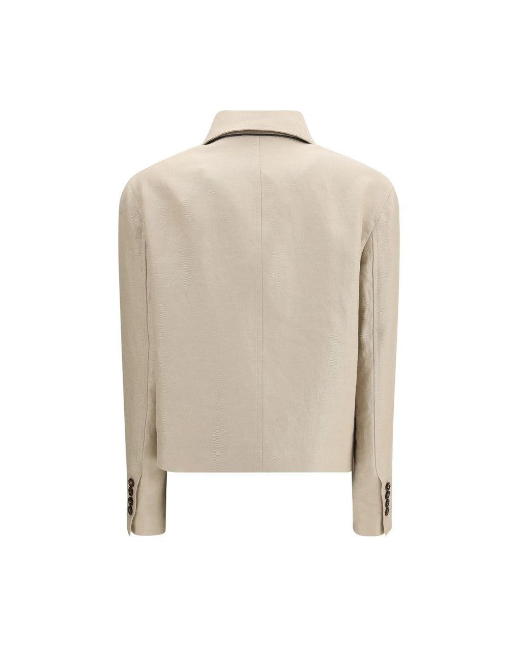 Brunello Cucinelli Beige Linen Jacket Coats & Jackets