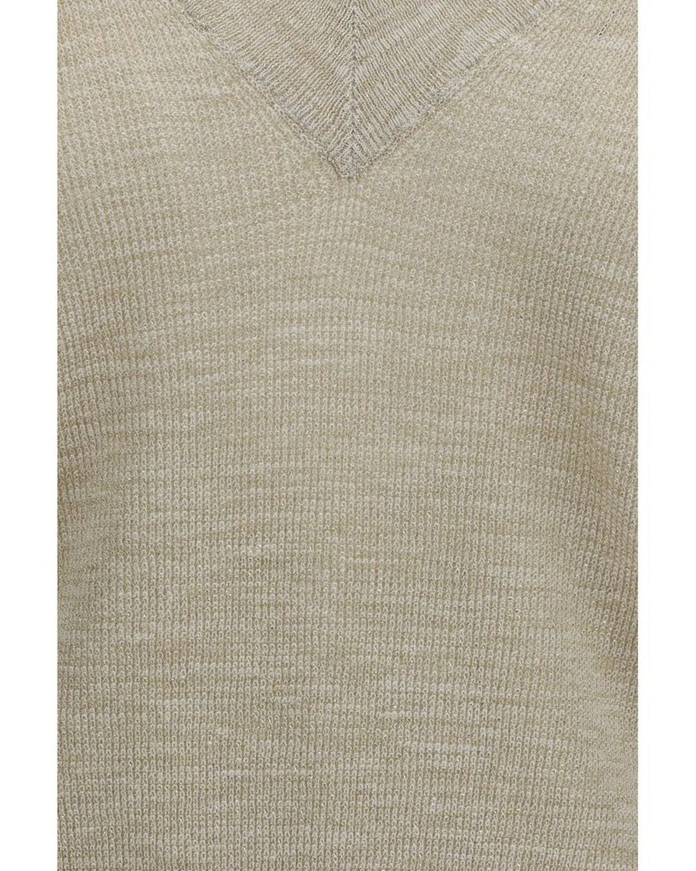 Brunello Cucinelli Beige Linen Sweat-shirt Glam Steals