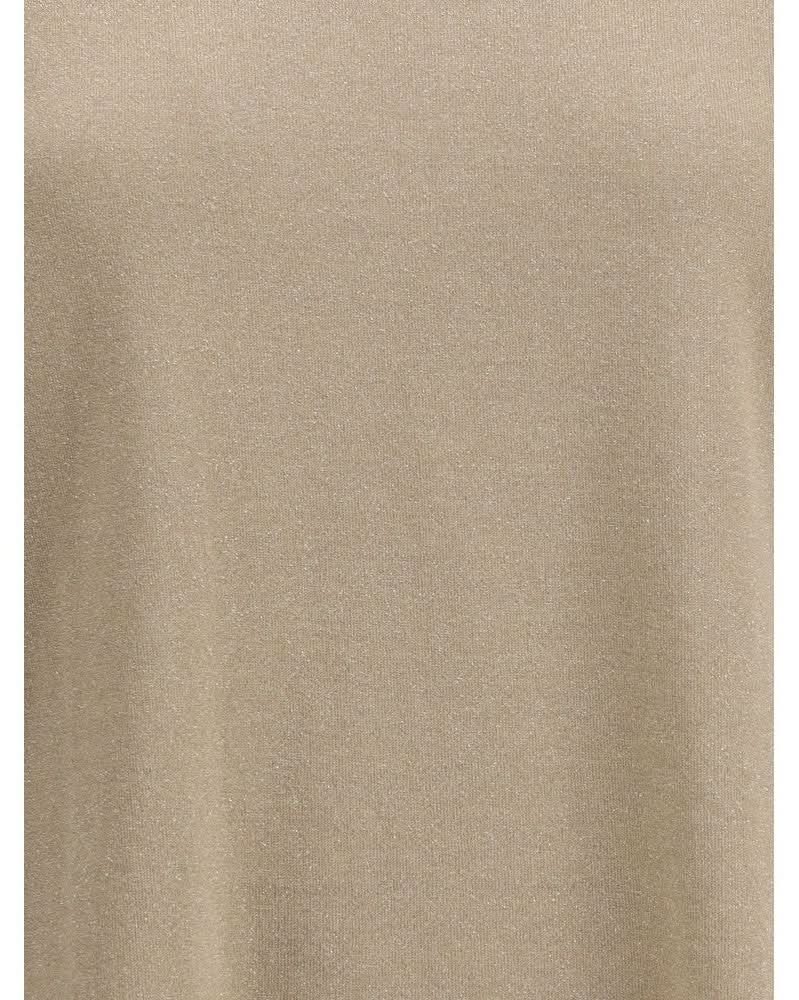 Brunello Cucinelli Beige Nylon T-Shirt