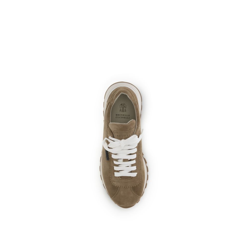 Brunello Cucinelli Beige Rubber Platform Sneakers Glam Steals