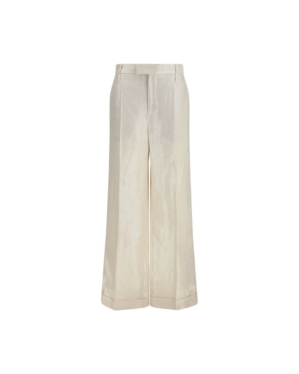 Brunello Cucinelli Beige Silk Casual Pant Glam Steals