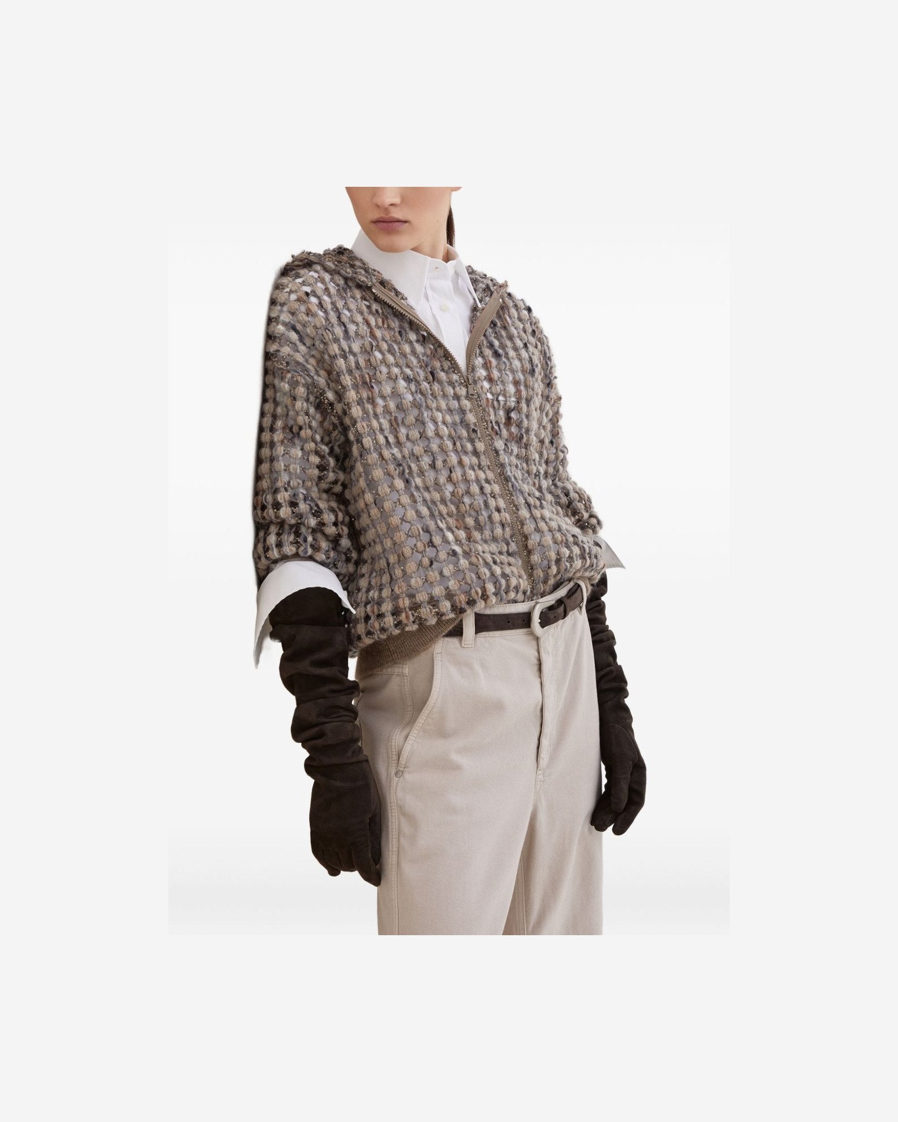 Brunello Cucinelli Beige Sweater Glam Steals