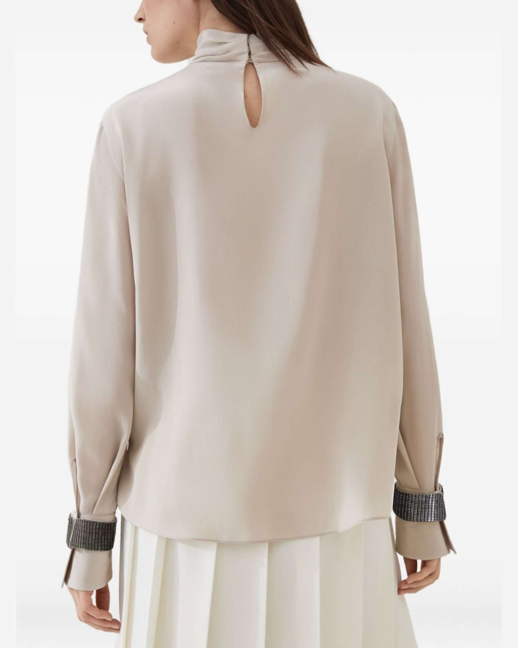 Brunello Cucinelli Beige Sweater Glam Steals
